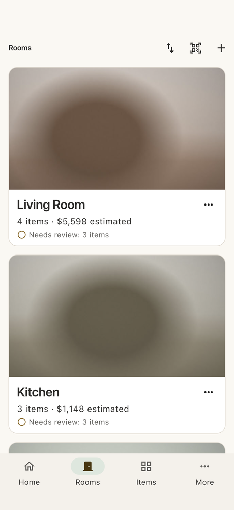 Rooms in the inventory